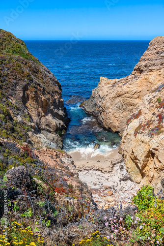 Garrapata State Park in California. Oceans, beaches, cliffs, and waves photo