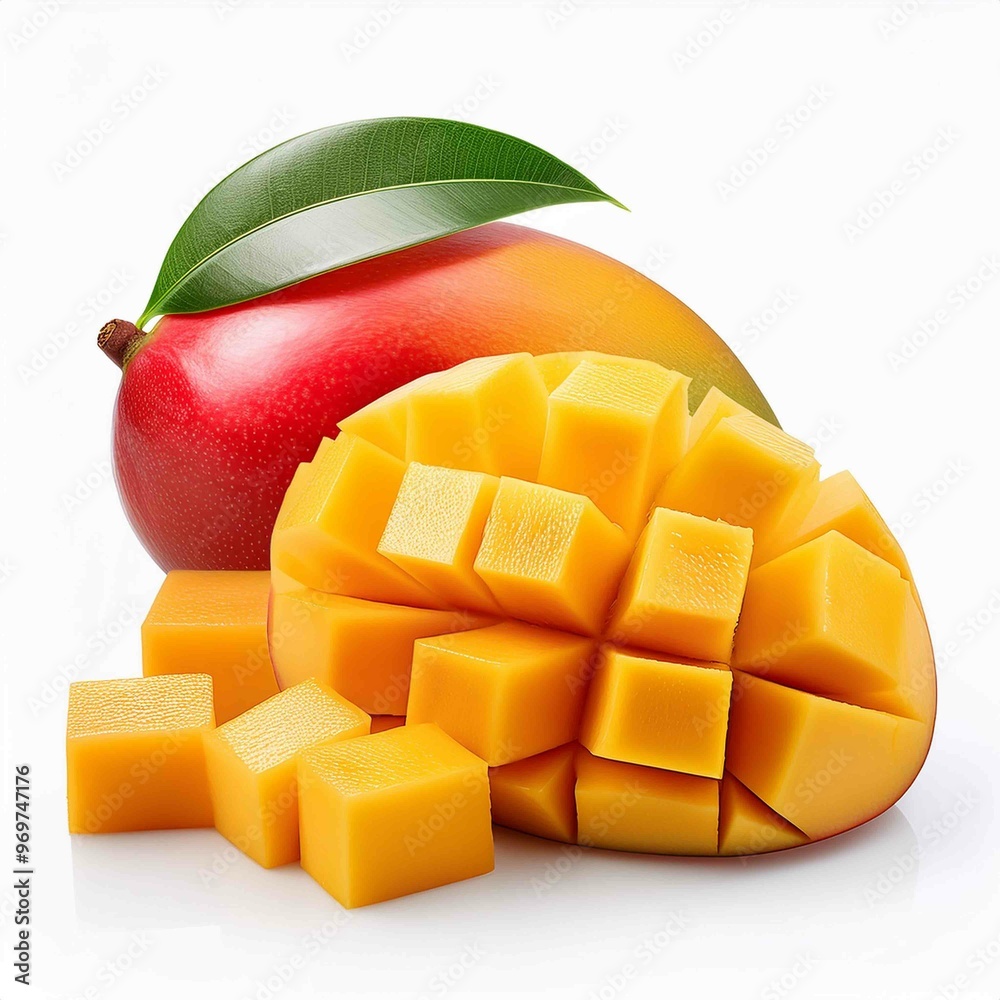 Mango with mango sliced Mango with mango sliced