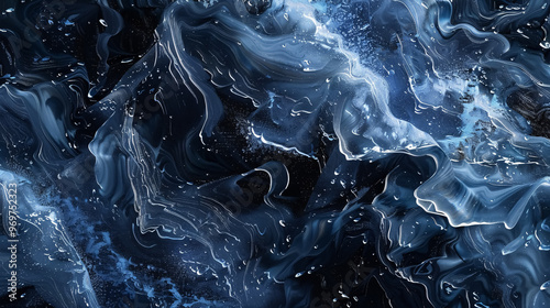Abstract Dark Ice Patterns