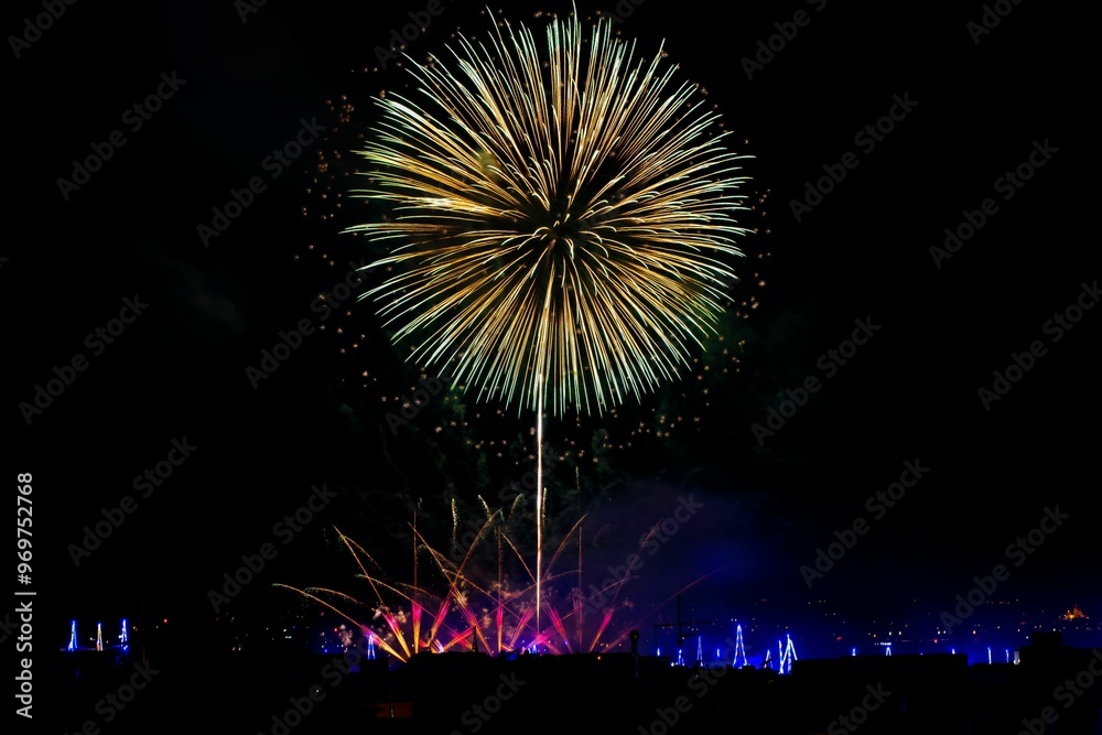 Fireworks display on the eve of the feast of Our Lady of Mount Carmel, Zurrieq, Malta - tal-Karmnu. Fireworks display on the eve of the feast of Our Lady of Mount Carmel, Zurrieq, Malta - tal-Karmnu.