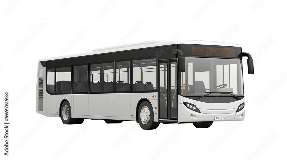 Modern bus isolated. Modern bus isolated.