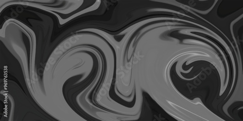 marble oil ink liquid swirl texture with curved wave lines, black and white wave abstract background for any design and cover page, Abstract Liquid Marble acrylic painted waves texture with stains.