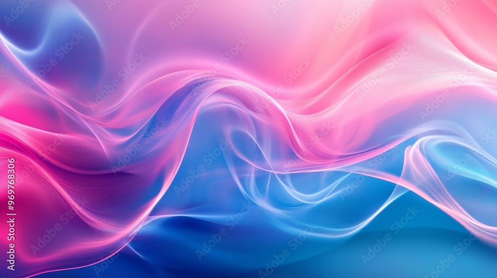 Colorful abstract wave of pink and blue light Colorful abstract wave of pink and blue light