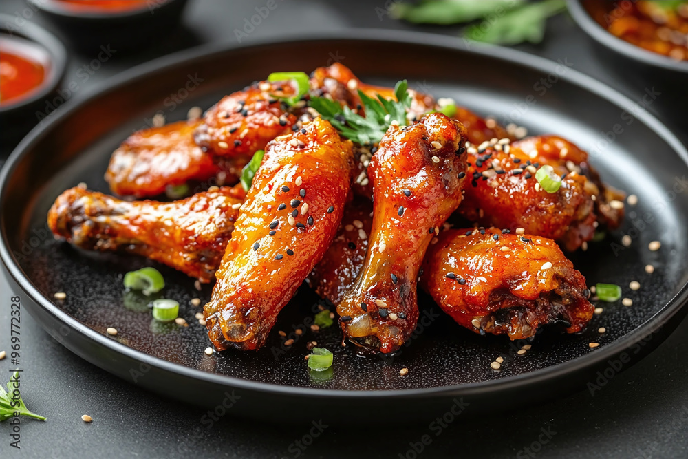 fried chicken wings in hot sauce fried chicken wings in hot sauce