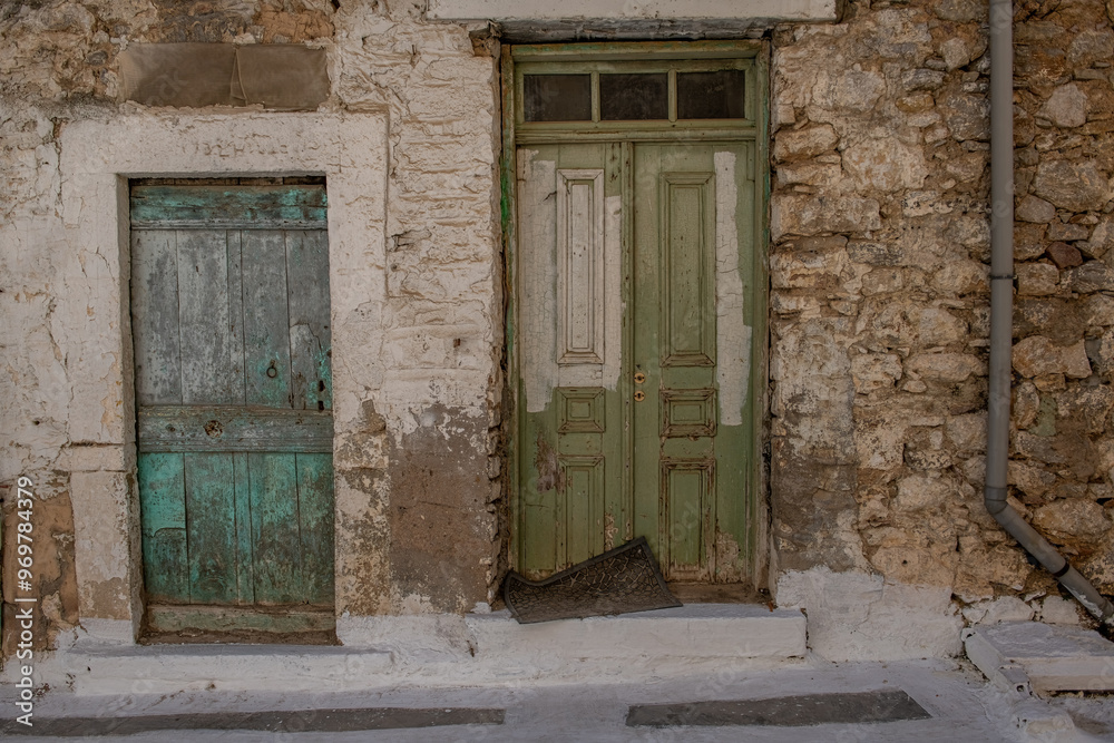 The old village of Mesta is one of the main Mastihochoria villages on the Greek island of Chios. Stone houses, streets and villages of Chios .