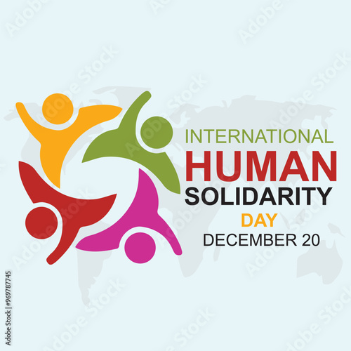 world human day solidarity vector