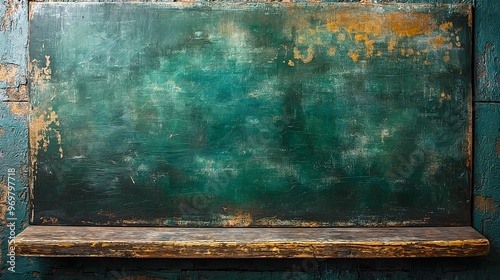A Classic Green Chalkboard Texture With Faint Chalk Smudges, Reminiscent Of A School Blackboard, Desktop Background, Background Texture, Background Overlay