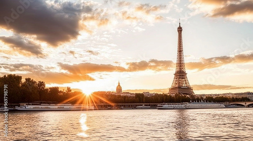 A luxurious cityscape of th...