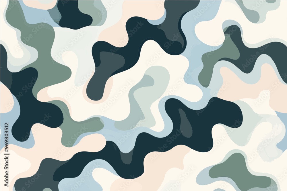 A flat vector pattern of an abstract camouflage design in soft pastel colors, suitable for a background or wallpaper-gigapixel-art-scale-4_00x A flat vector pattern of an abstract camouflage design in soft pastel colors, suitable for a background or wallpaper-gigapixel-art-scale-4_00x