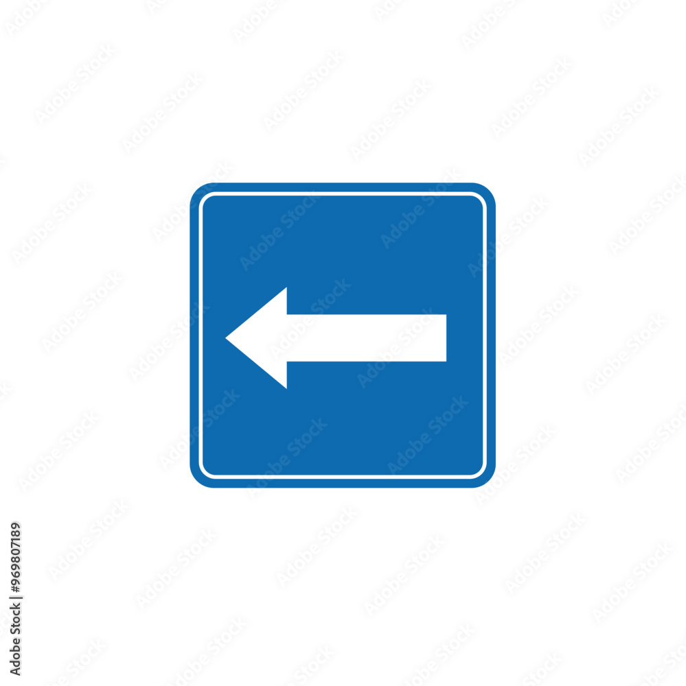 road sign icon, One Way traffic on blue checkered board. suitable for poster use and web icon road sign icon, One Way traffic on blue checkered board. suitable for poster use and web icon