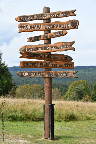 Signpost at Princely Plains