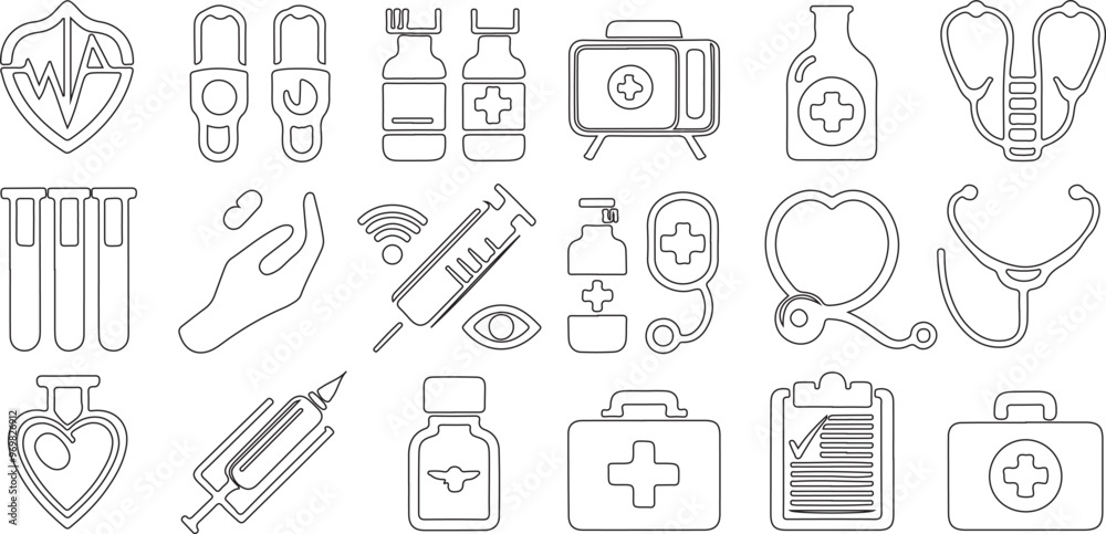 Healthcare Icon Set Vector Illustration for Documents Websites and Mobile Applications.Medicine and health flat icons set. Medical, medicine, health care, doctor, hospital, ambulance icon. Vector Healthcare Icon Set Vector Illustration for Documents Websites and Mobile Applications.Medicine and health flat icons set. Medical, medicine, health care, doctor, hospital, ambulance icon. Vector