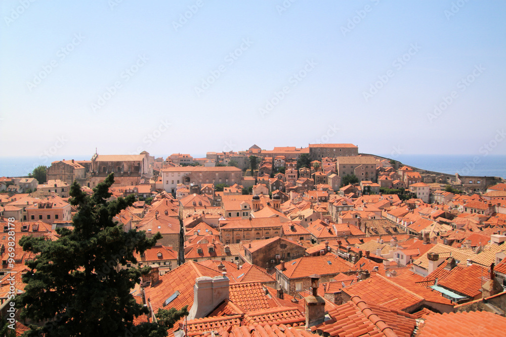 A view of Dubrovnik showing the Rooftops A view of Dubrovnik showing the Rooftops