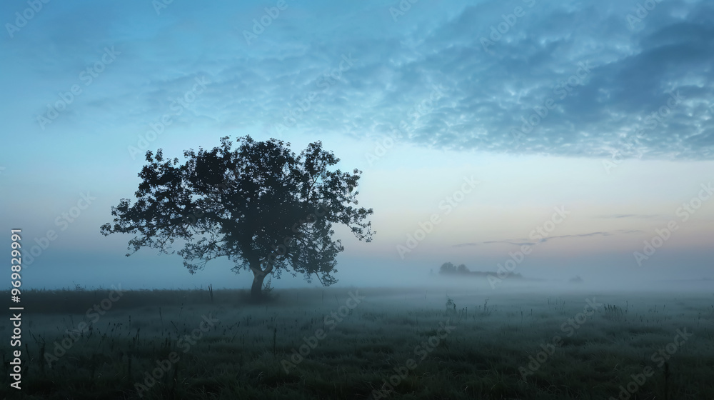 Fototapeta premium The scene where the fog rolls in.