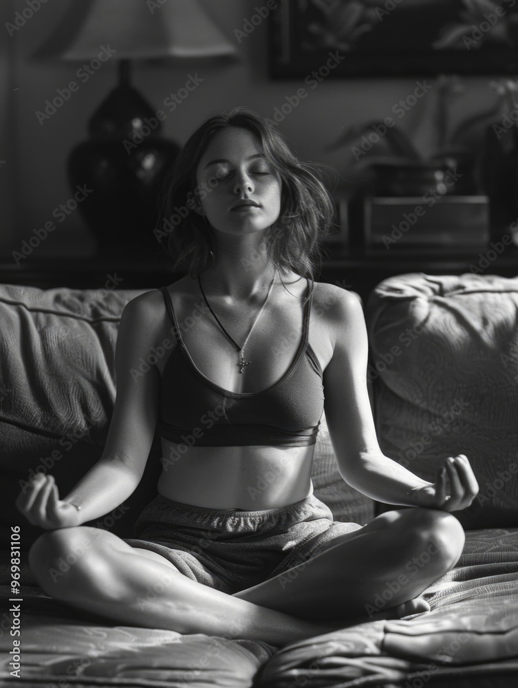 Fototapeta premium Serene Yoga Retreat