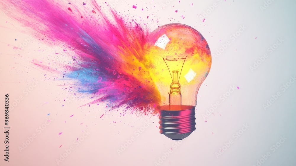 Think differently - creative mind and idea concept Think differently - creative mind and idea concept