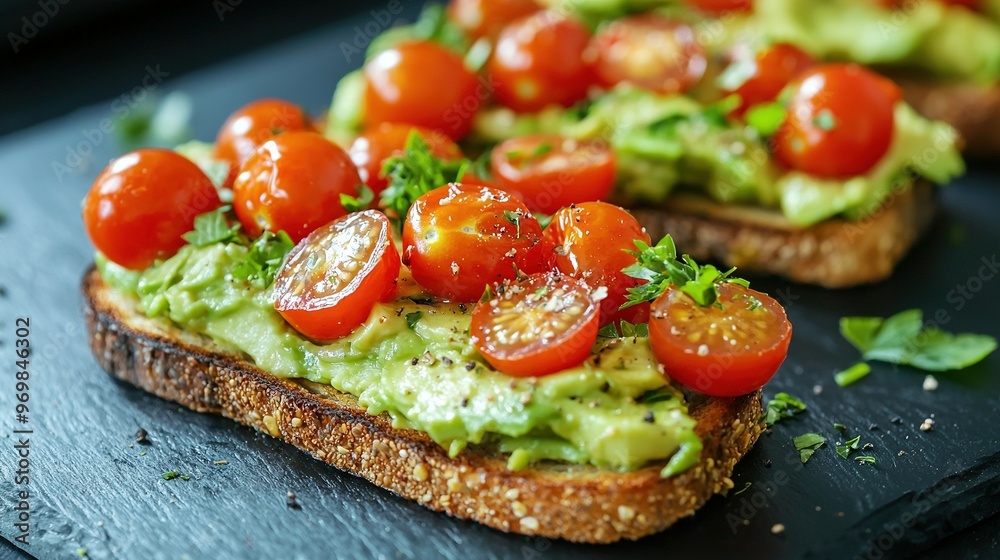 Avocado toast on bread Avocado toast on bread