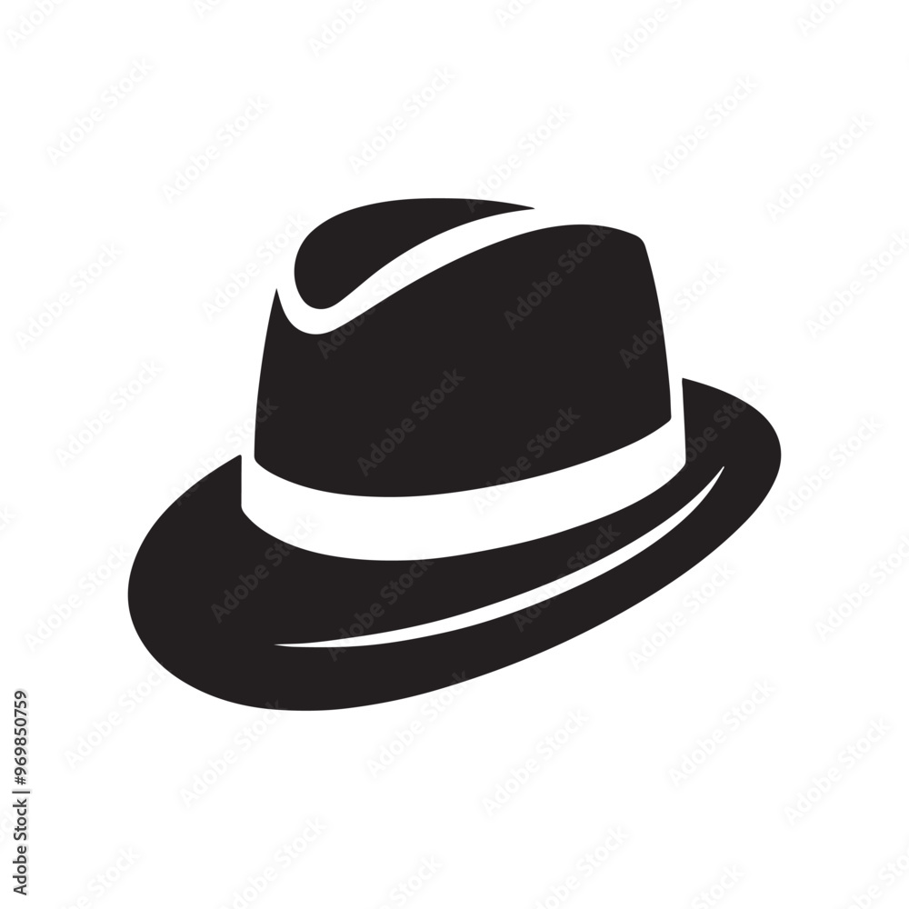 Stylish Hat Cap Silhouette Vectors for Print & Web Design Stylish Hat Cap Silhouette Vectors for Print & Web Design