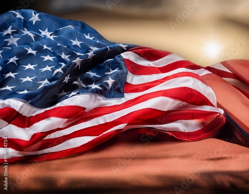 Representation of the American Flag for US National Loyalty Day Celebration