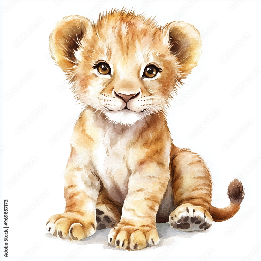Obraz premium baby lion cub