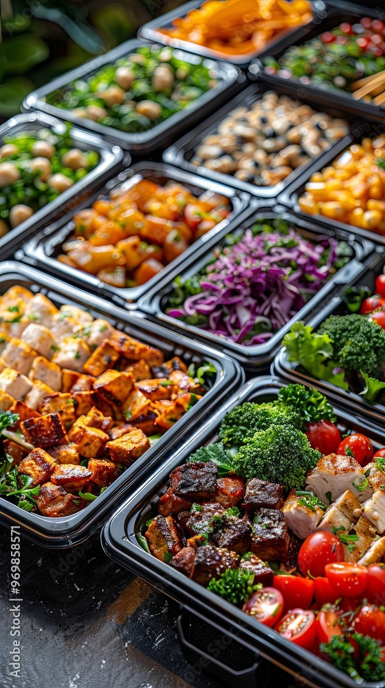 Prepared meals section with delicious ready-to-eat option Prepared meals section with delicious ready-to-eat option