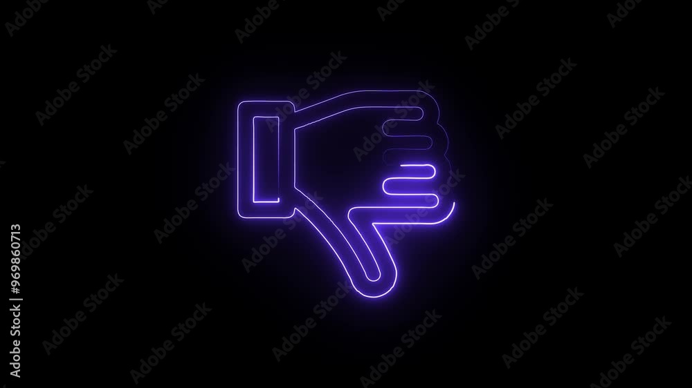 Neon Down icon on dark background. Glowing animated Down symbol. Digital Down icon visual.
Neon Down icon on dark background. Glowing animated Down symbol. Digital Down icon visual.