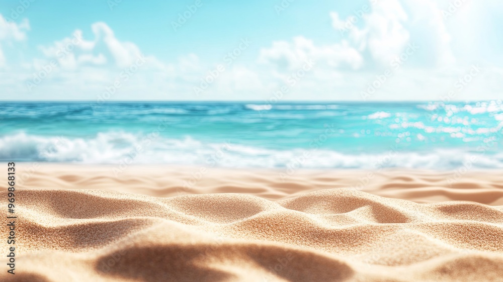 summer background of beach sand in the foreground and sea in the background summer background of beach sand in the foreground and sea in the background