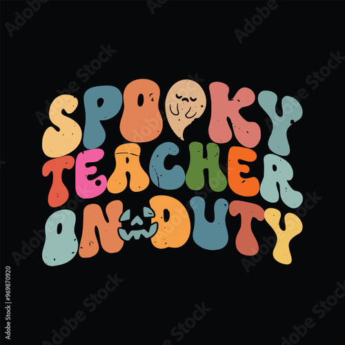 Spooky teacher on duty photo