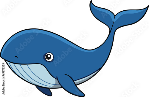 whale silhouette vector illustration.