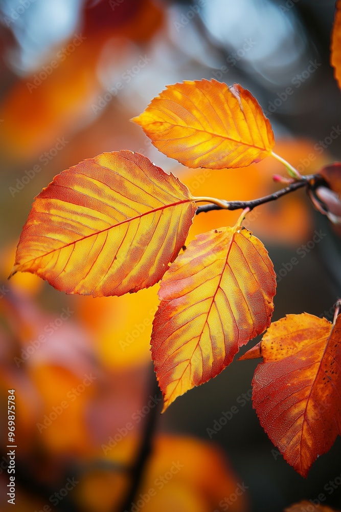 Close-Up of Colorful Autumn Leaves Close-Up of Colorful Autumn Leaves