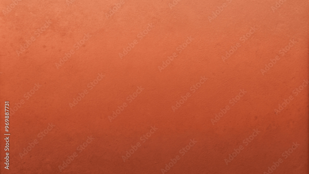 Muted terracotta color background, flat and even
