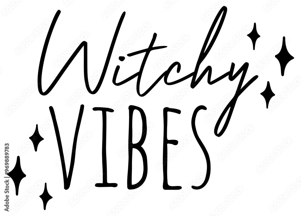Witchy Vibes | Witch Design | Spooky Season | Vector Art Phrase Witchy Vibes | Witch Design | Spooky Season | Vector Art Phrase