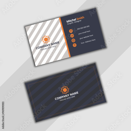 Professional creative stylish liquidity  business card template