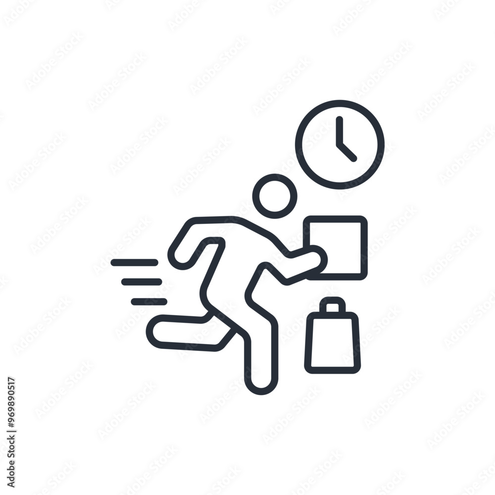 fast delivery icon. vector.Editable stroke.linear style sign for use web design,logo.Symbol illustration. fast delivery icon. vector.Editable stroke.linear style sign for use web design,logo.Symbol illustration.