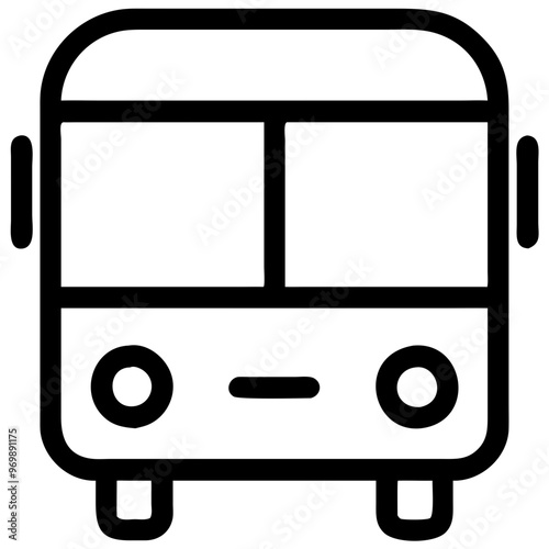 Bus icon, symbolizing public transport and eco-friendly commuting