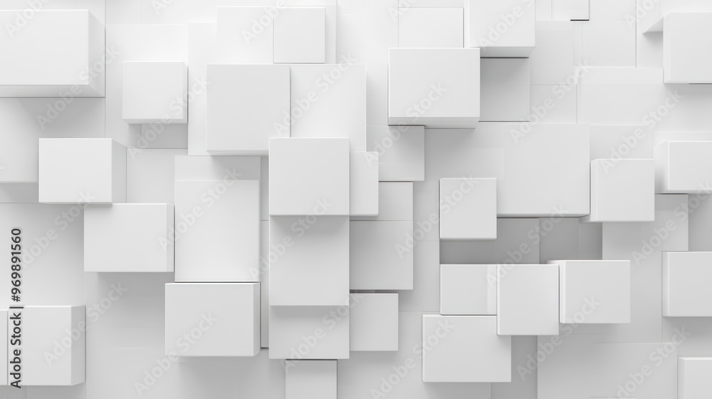 White Cubes Abstract Background White Cubes Abstract Background
