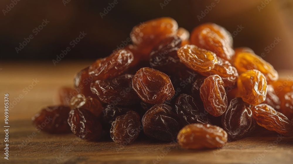 Close-up of Raisins on Wooden Surface, Macro Photography, Dried Fruit, Sweet Treat, raisins, dried fruit, snack Close-up of Raisins on Wooden Surface, Macro Photography, Dried Fruit, Sweet Treat, raisins, dried fruit, snack