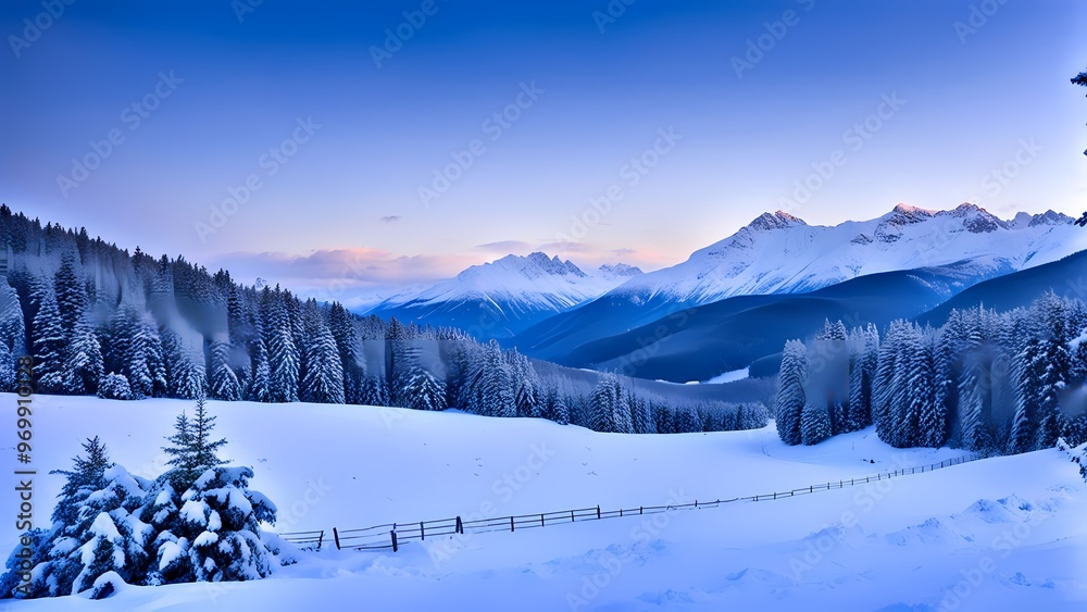 winter landscape with mountains winter landscape with mountains