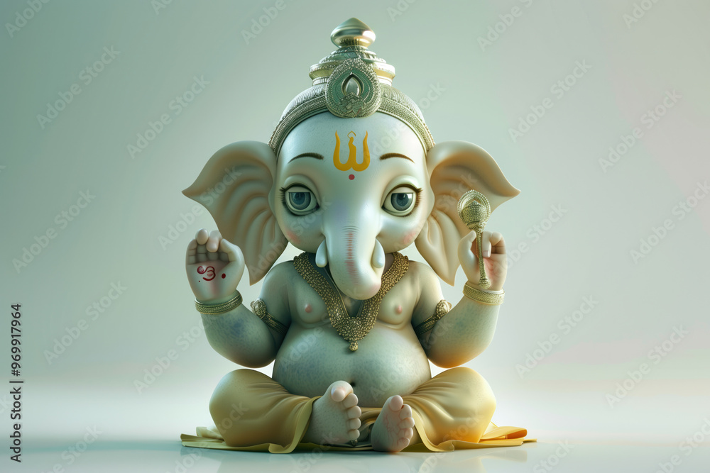 Hindu God Ganesha, Generative AI Hindu God Ganesha, Generative AI