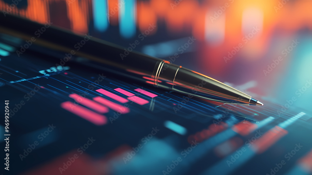 Business data analysis report scene Business data analysis report scene