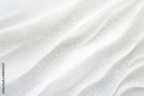 White fabric with silver glitter silk background photo