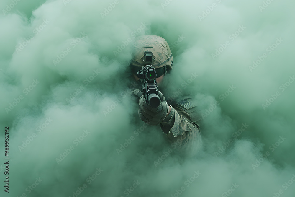 Highly Trained Special Forces Officer, Tactical Gear and Elite Military Training Highly Trained Special Forces Officer, Tactical Gear and Elite Military Training