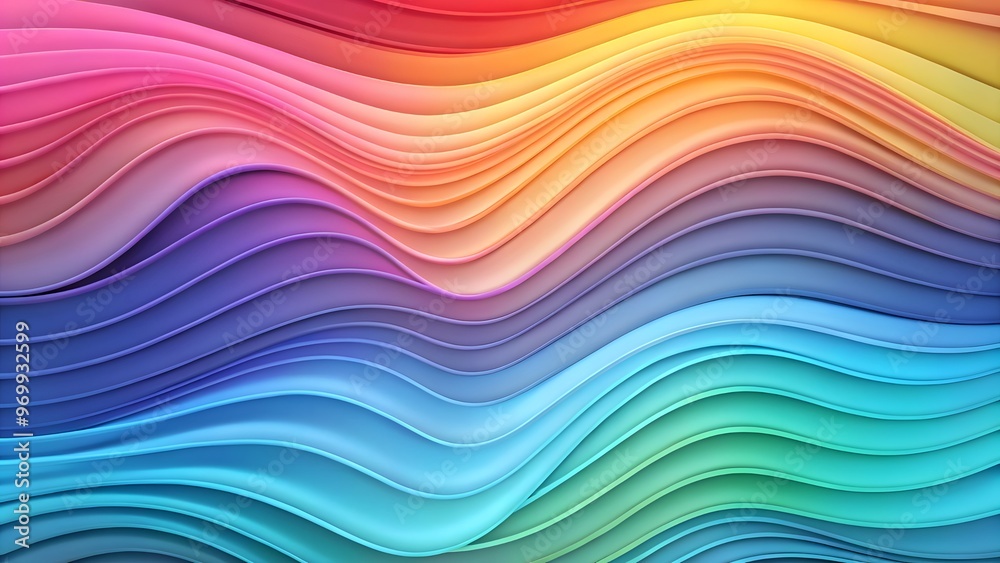 Fototapeta premium Vibrant abstract rainbow wave background for design projects and artistic. colorful abstract background with wavy lines. Colorful wave patterns. a vibrant and dynamic visual, perfect 