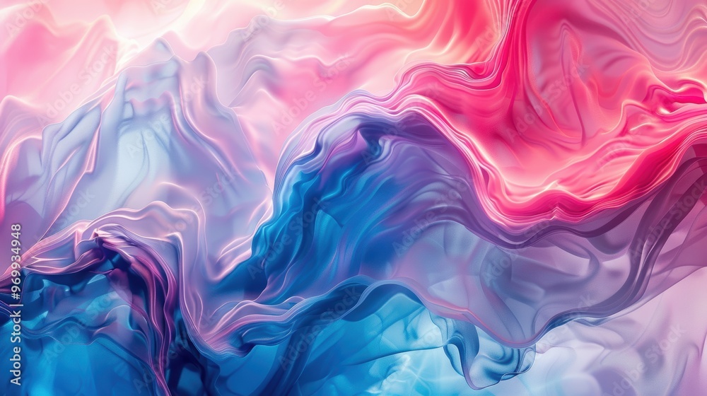 Vibrant abstract wallpaper showcasing fluid patterns in pink and blue hues with soft gradients Vibrant abstract wallpaper showcasing fluid patterns in pink and blue hues with soft gradients