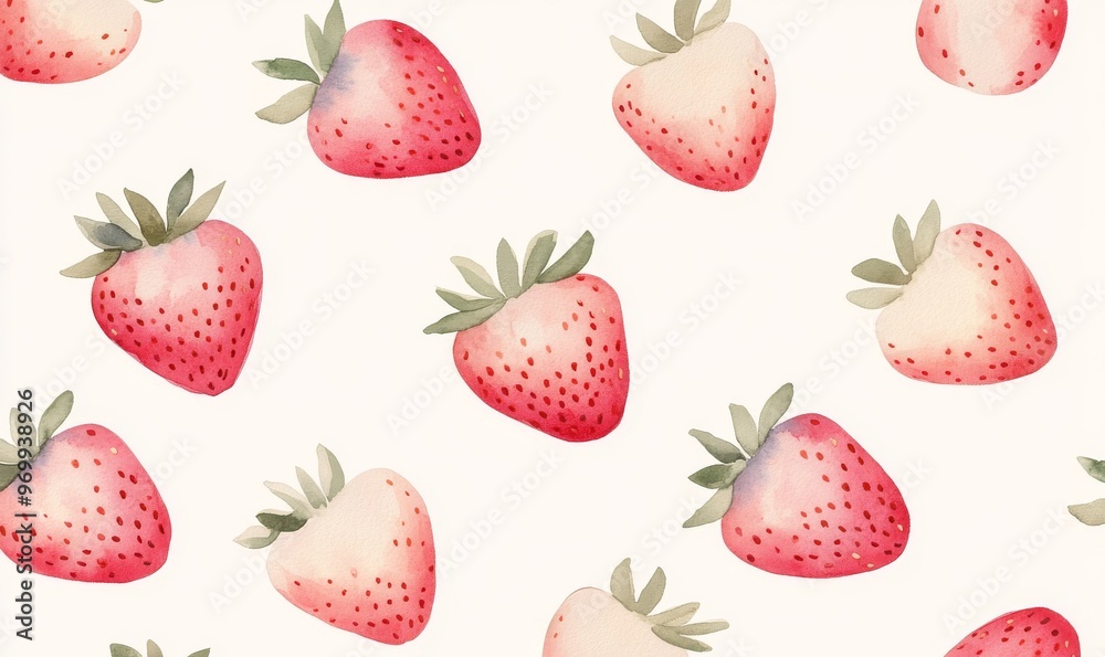 Fresh Strawberries Scattered on a Clean Surface backdrop Fresh Strawberries Scattered on a Clean Surface backdrop