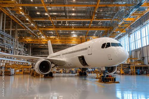 Large Passenger Aircraft in Service at Aviation Hall, Aircraft Maintenance and Airport Operations