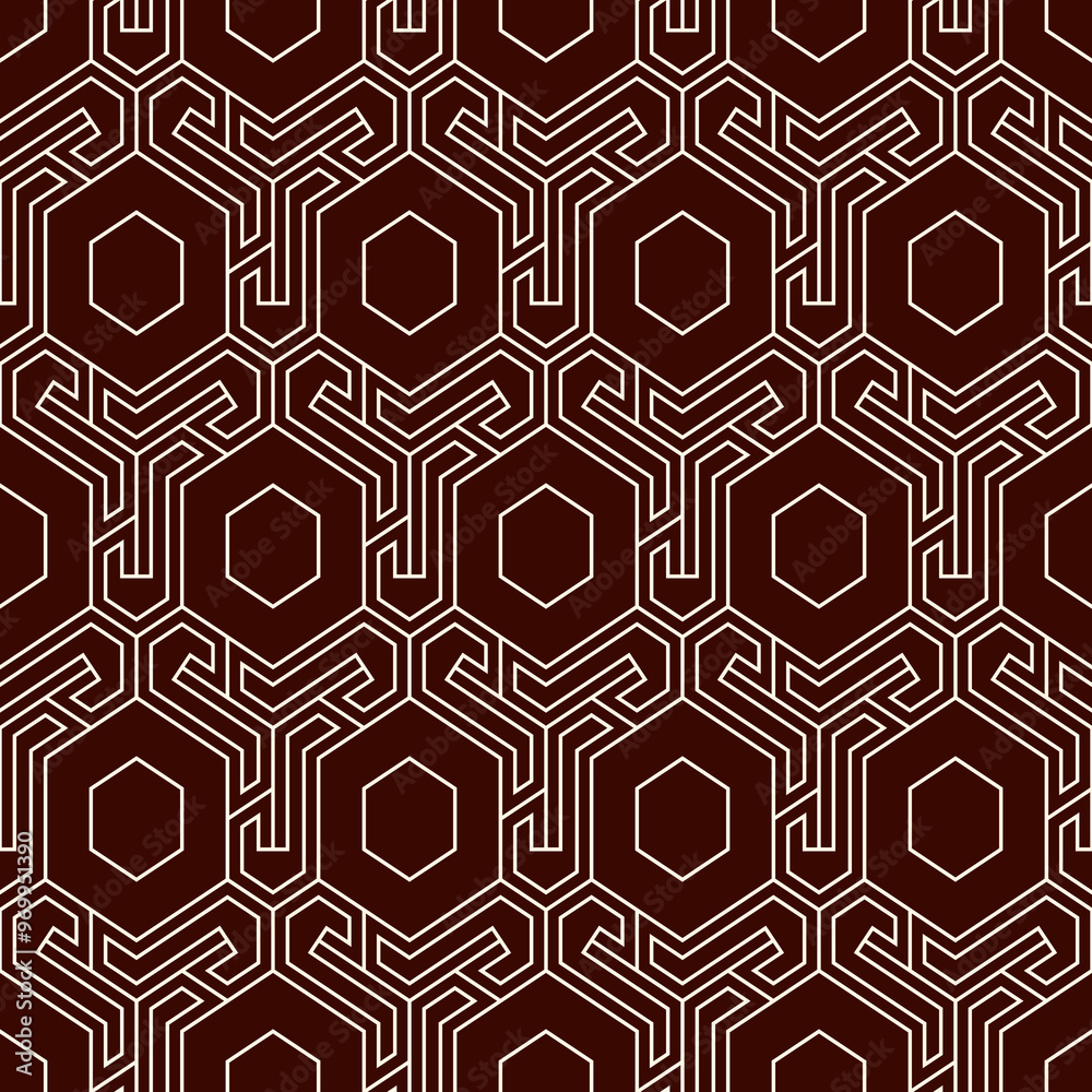Honeycomb seamless pattern. Hexagon mosaic tiles ornament. Ethnic surface print. Repeated geometric figures background. Ornamental wallpaper. Modern geo design digital paper. Honeycomb seamless pattern. Hexagon mosaic tiles ornament. Ethnic surface print. Repeated geometric figures background. Ornamental wallpaper. Modern geo design digital paper.