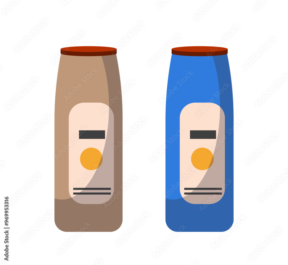 Cleaning powders icon. Cleanliness and hygiene. Household chores and routine. Sticker for social networks and messengers. Flat vector illustration isolated on white background Cleaning powders icon. Cleanliness and hygiene. Household chores and routine. Sticker for social networks and messengers. Flat vector illustration isolated on white background
