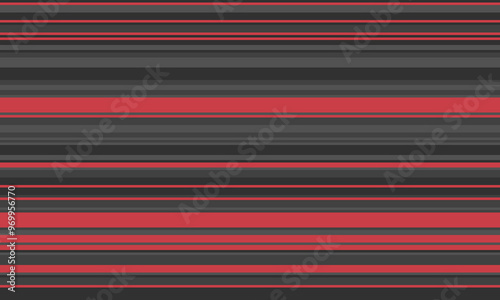 Geometric stripes seamless vector pattern with horizontal lines in varied colours, creating an abstract background. Ideal for textile design, wallpaper, or graphic prints.