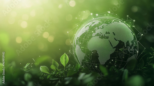 Green tech, sustainable development goals background
